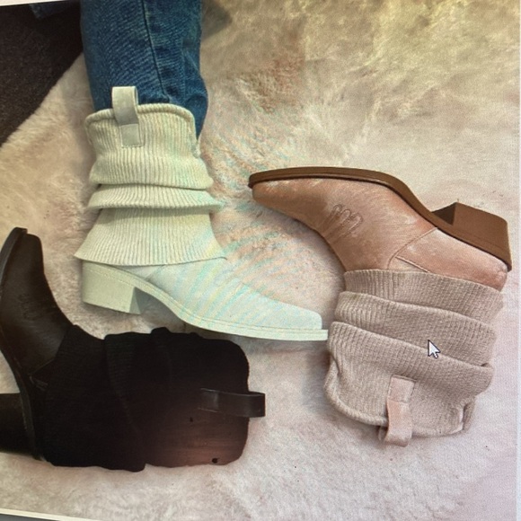 🎅Holiday Sale🎅 Darling Slouchy Mini🤠Cowboy Boots Blush/Pink NIB - Picture 3 of 15